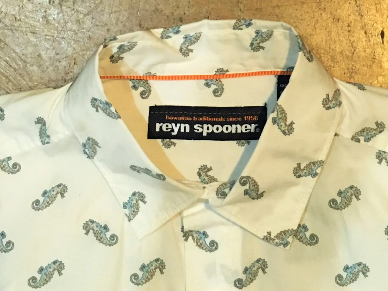 10R129707-0001  Reyn Spooner Ocean Rodeo White