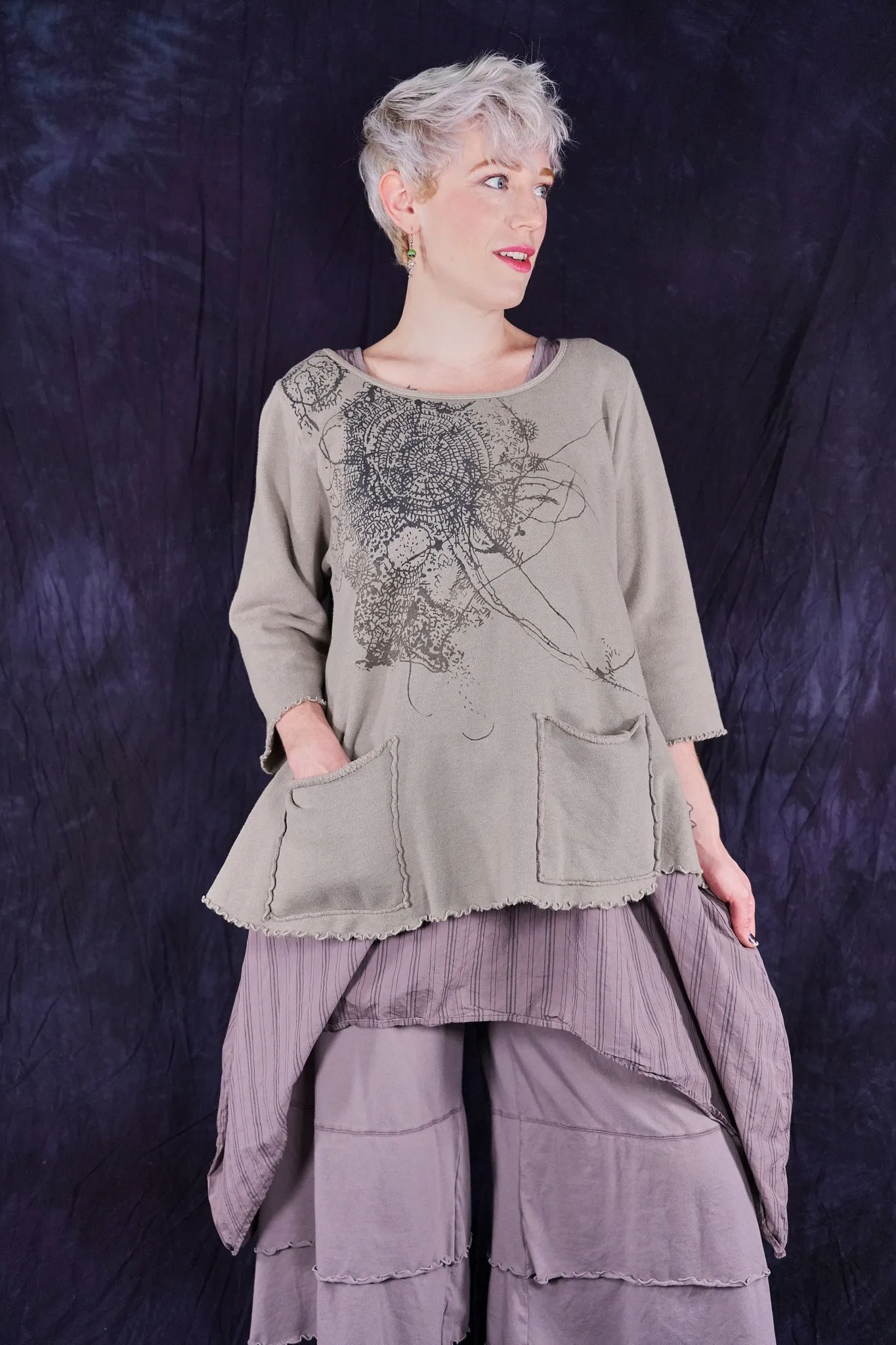 1145-2 Cafe Sweatshirt Moon Rock-P