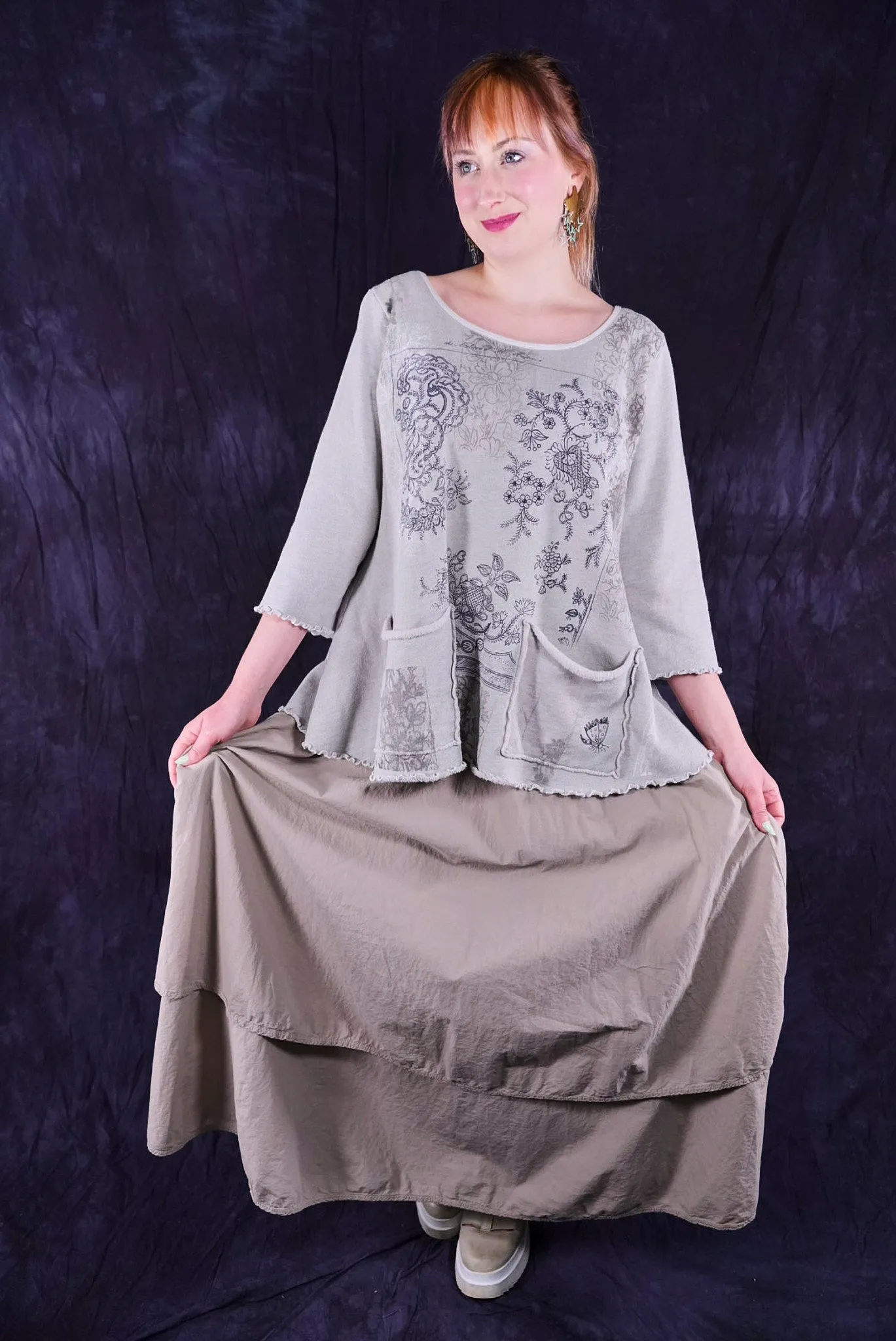 1145-2 Cafe Sweatshirt Pearl Smoke-P