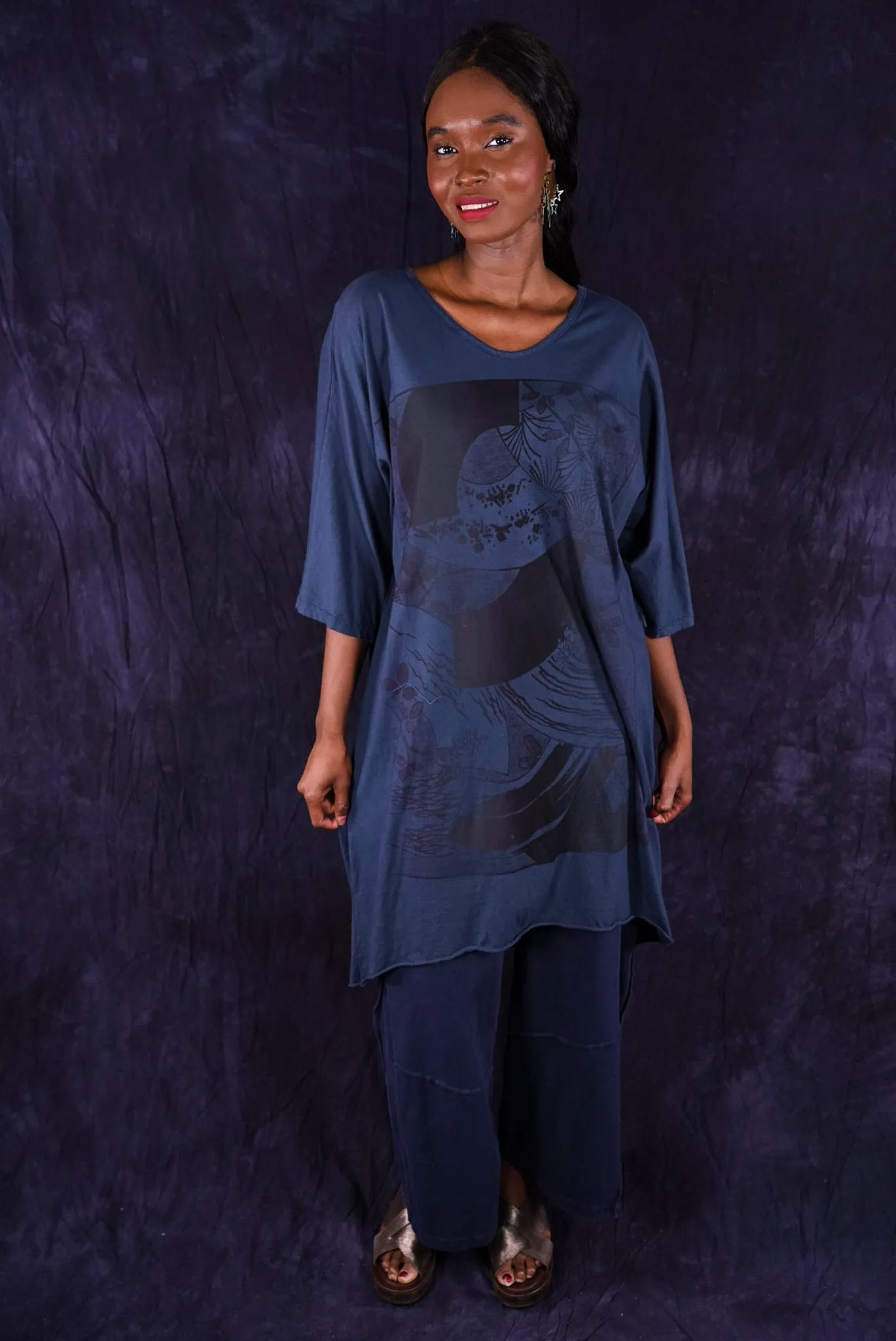 1564 Euro Slim Fit Tunic Navy#2