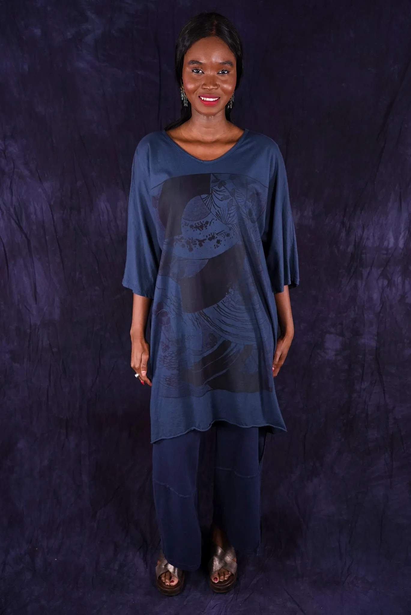 1564 Euro Slim Fit Tunic Navy#2