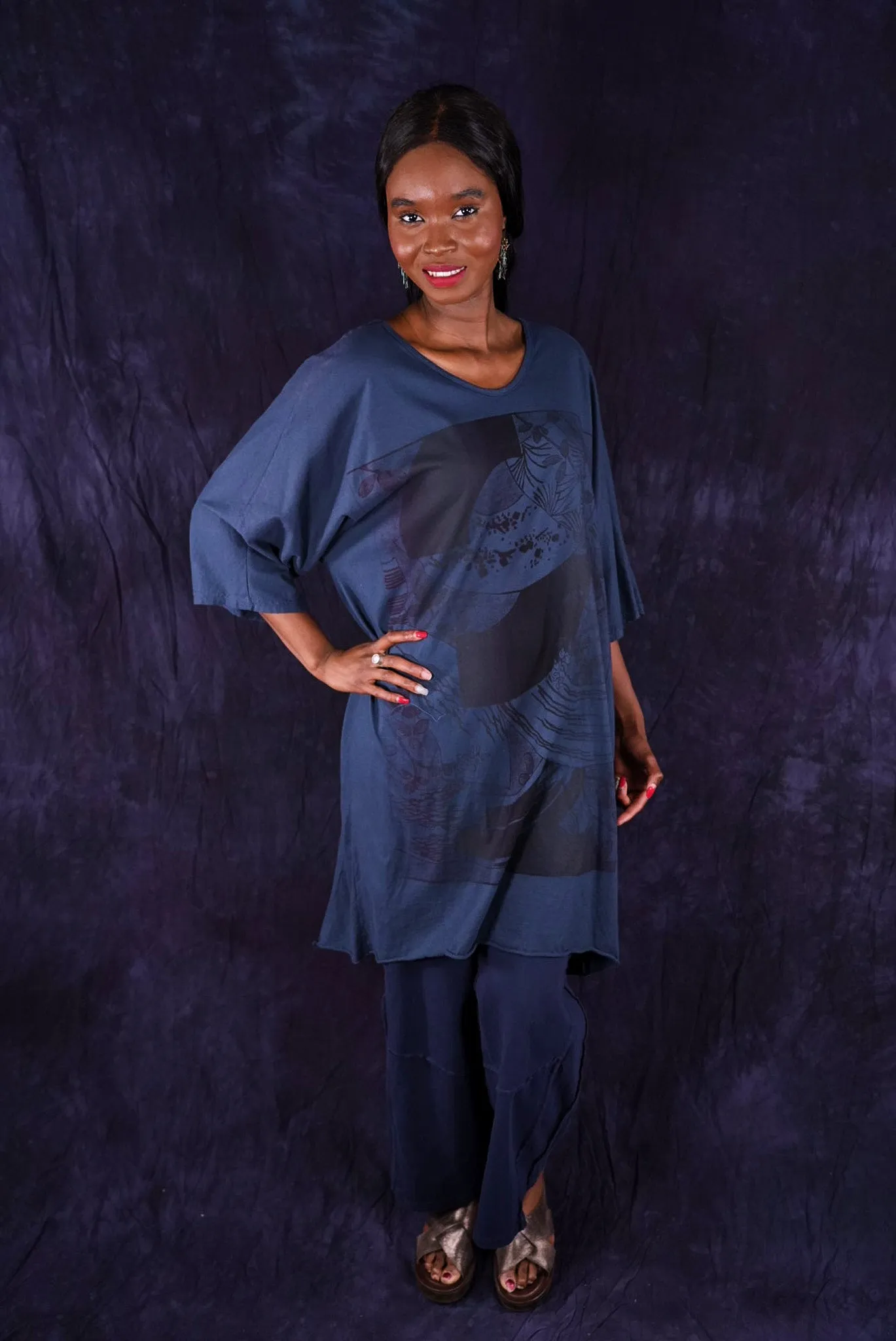 1564 Euro Slim Fit Tunic Navy#2