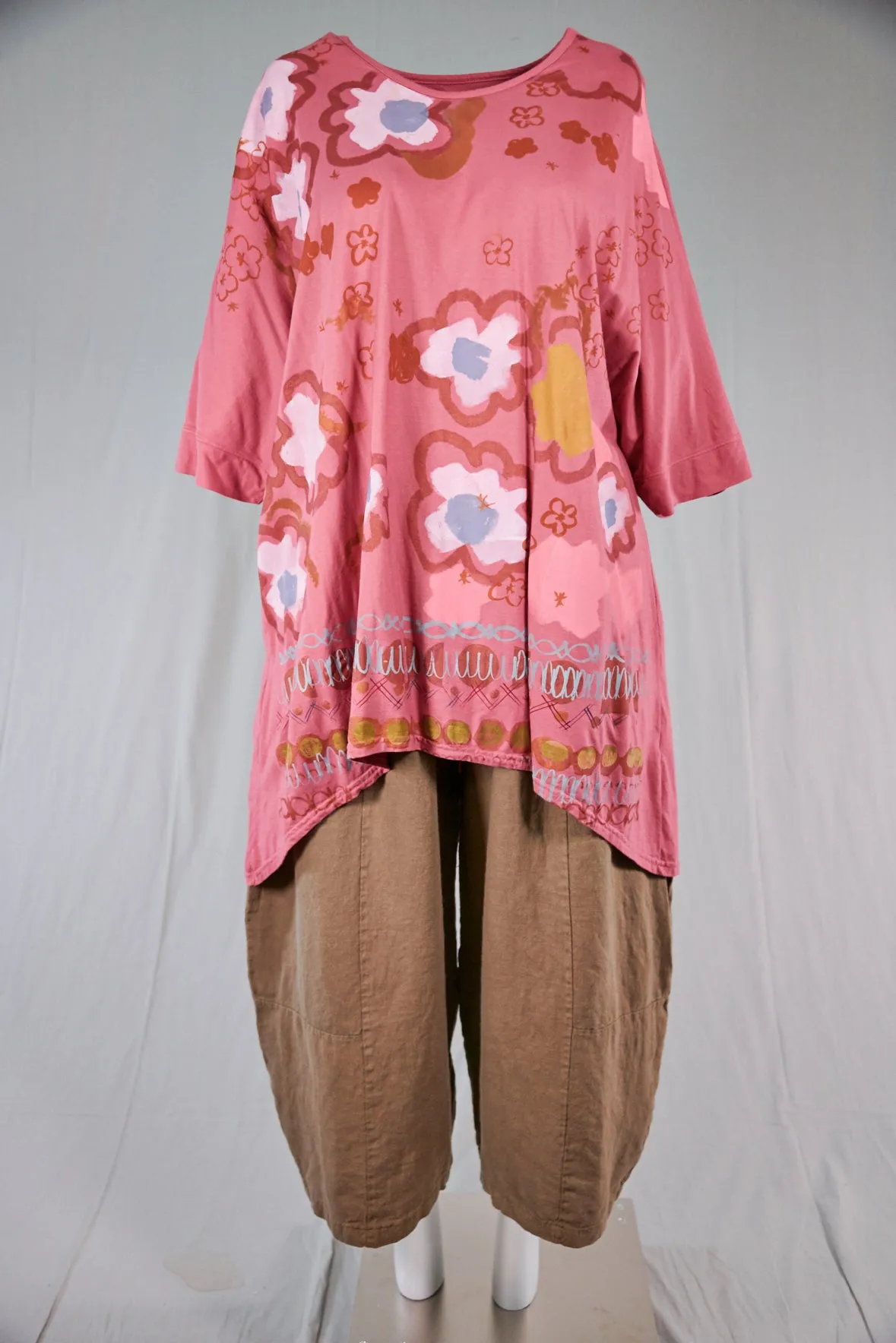 1566 Drawcord Tunic-Bloom-P