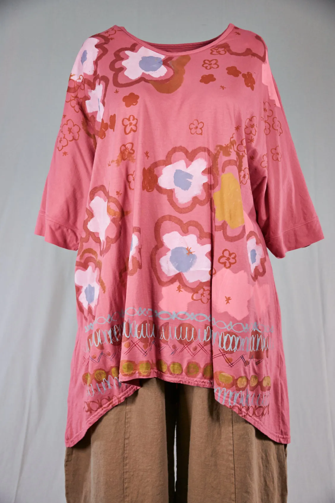 1566 Drawcord Tunic-Bloom-P