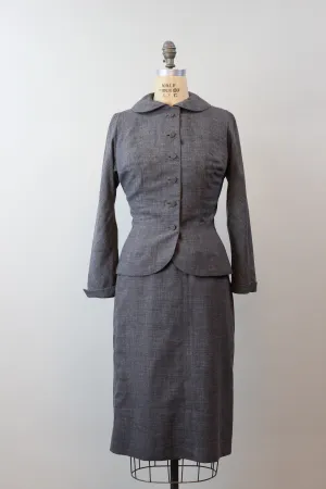 1950s SPECTATOR fitted light wool SUIT xs | new fall winter