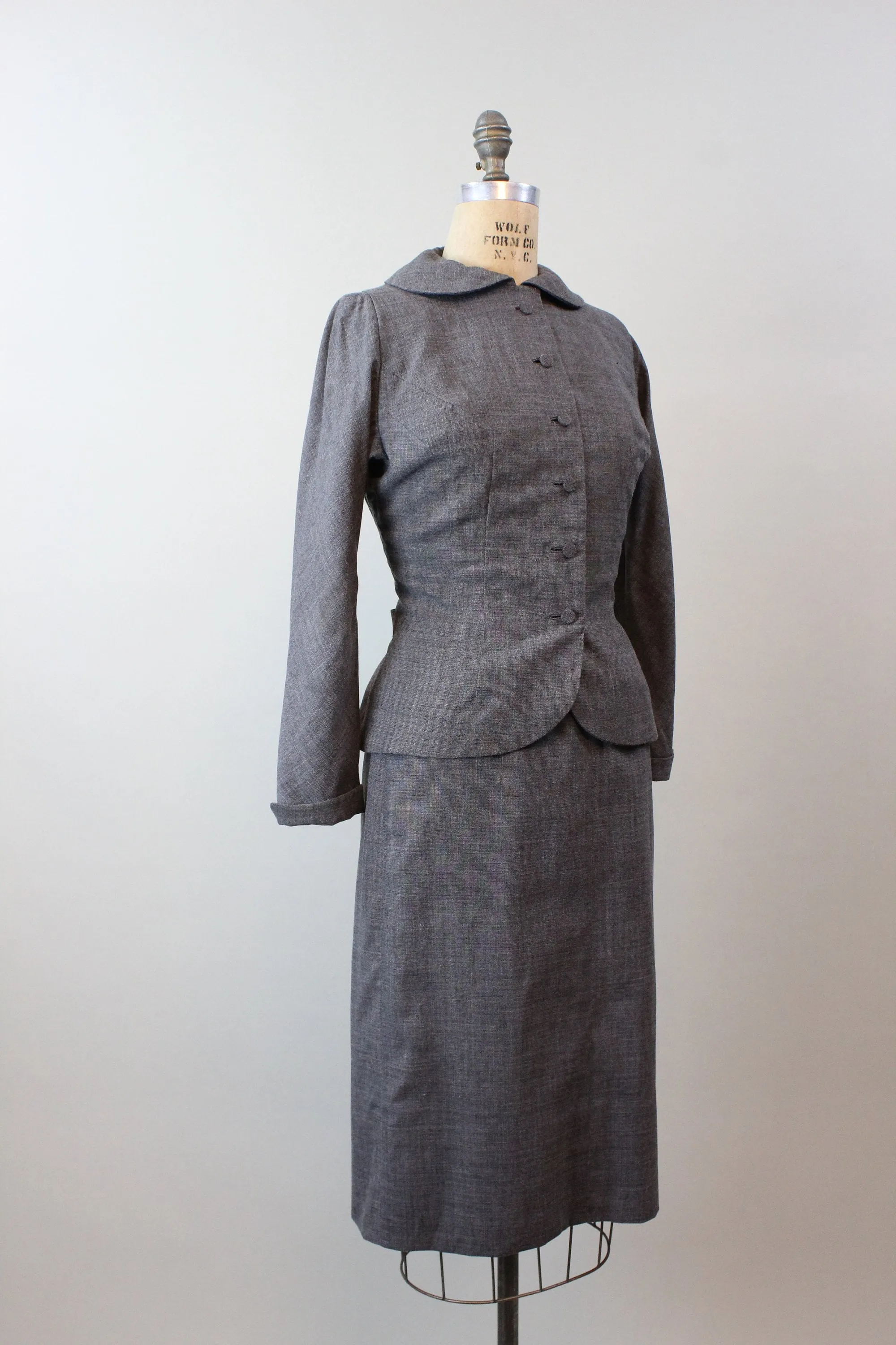 1950s SPECTATOR fitted light wool SUIT xs | new fall winter