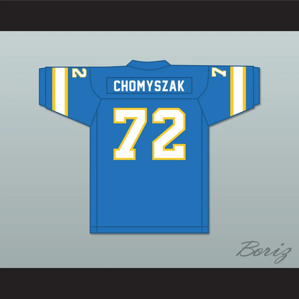 1974-75 WFL Steve Chomyszak 72 Philadelphia Bell Road Football Jersey with Patch