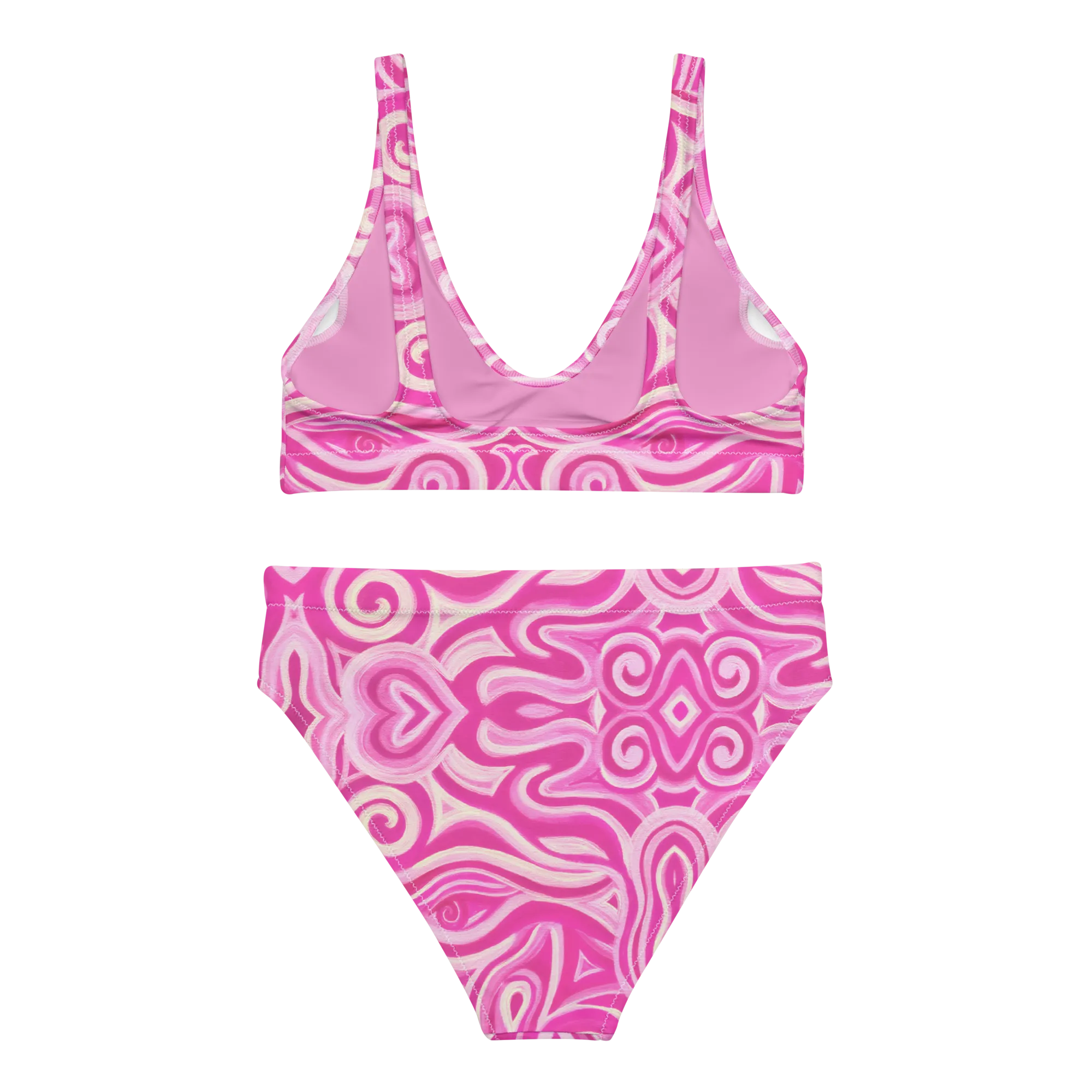 2 Piece High Waisted Bikini Set- "Princess" Design