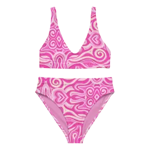 2 Piece High Waisted Bikini Set- "Princess" Design