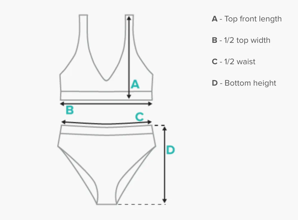 2 Piece High Waisted Bikini Set- "Unicorn" Design