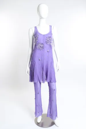 2000 F/W Crystal Jumpsuit Tunic Set