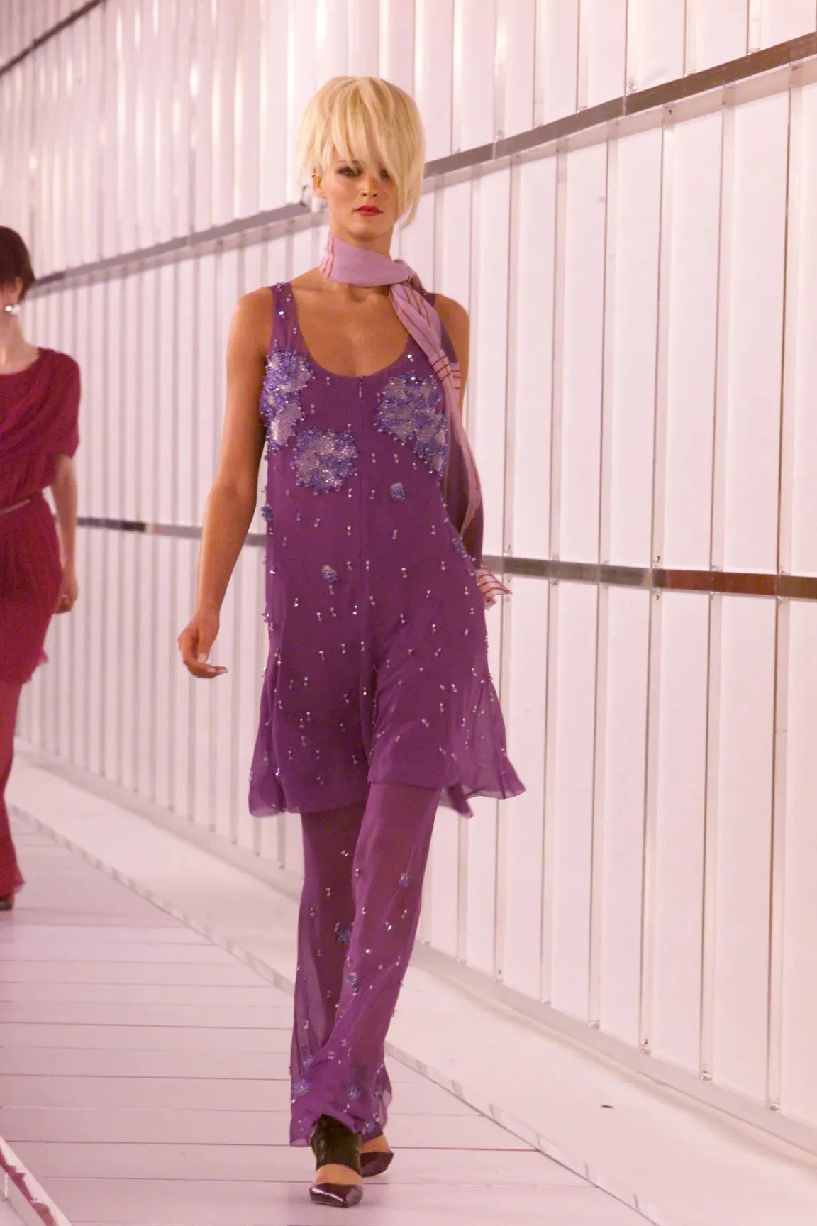 2000 F/W Crystal Jumpsuit Tunic Set