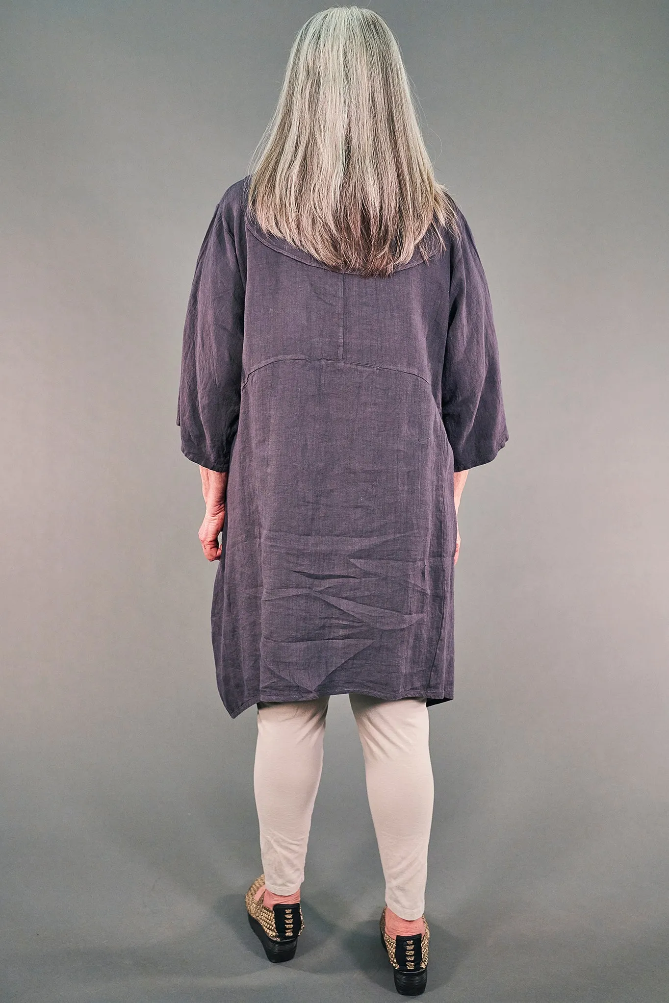 2133 Crossover Linen Tunic Arrowhead-P