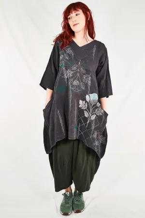 2133 Crossover Linen Tunic Arrowhead-P
