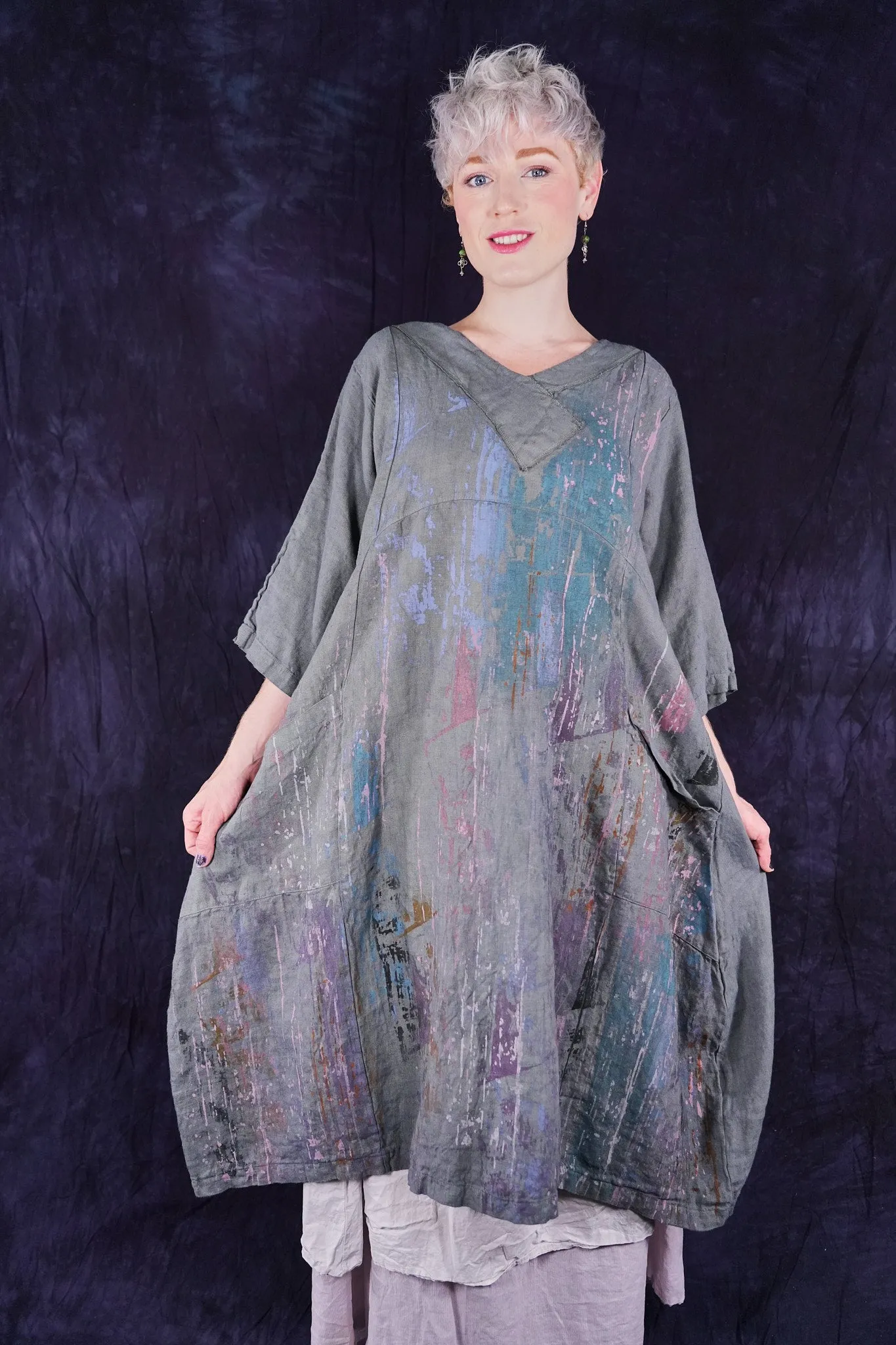 2133 Crossover Linen Tunic Smudge Stick-Artist Palette
