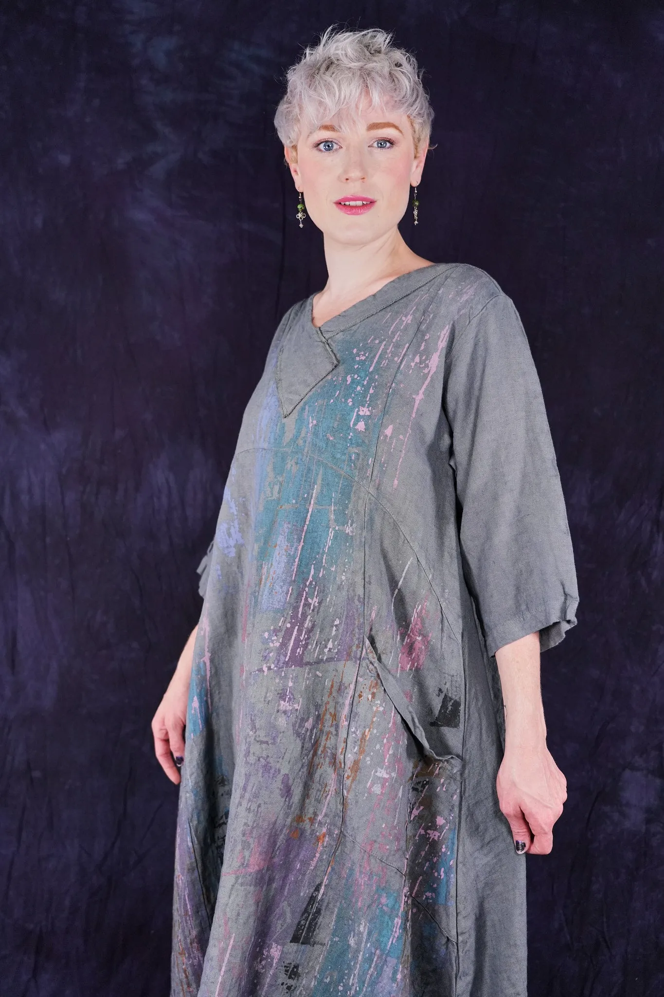 2133 Crossover Linen Tunic Smudge Stick-Artist Palette