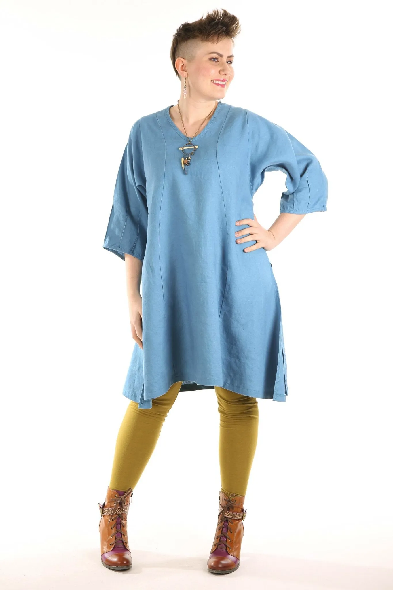 2193 Venetian Linen Blue Raspberry Unprinted