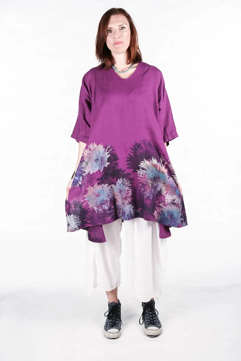 2193 Venetian Linen Magenta Wildflower Burst