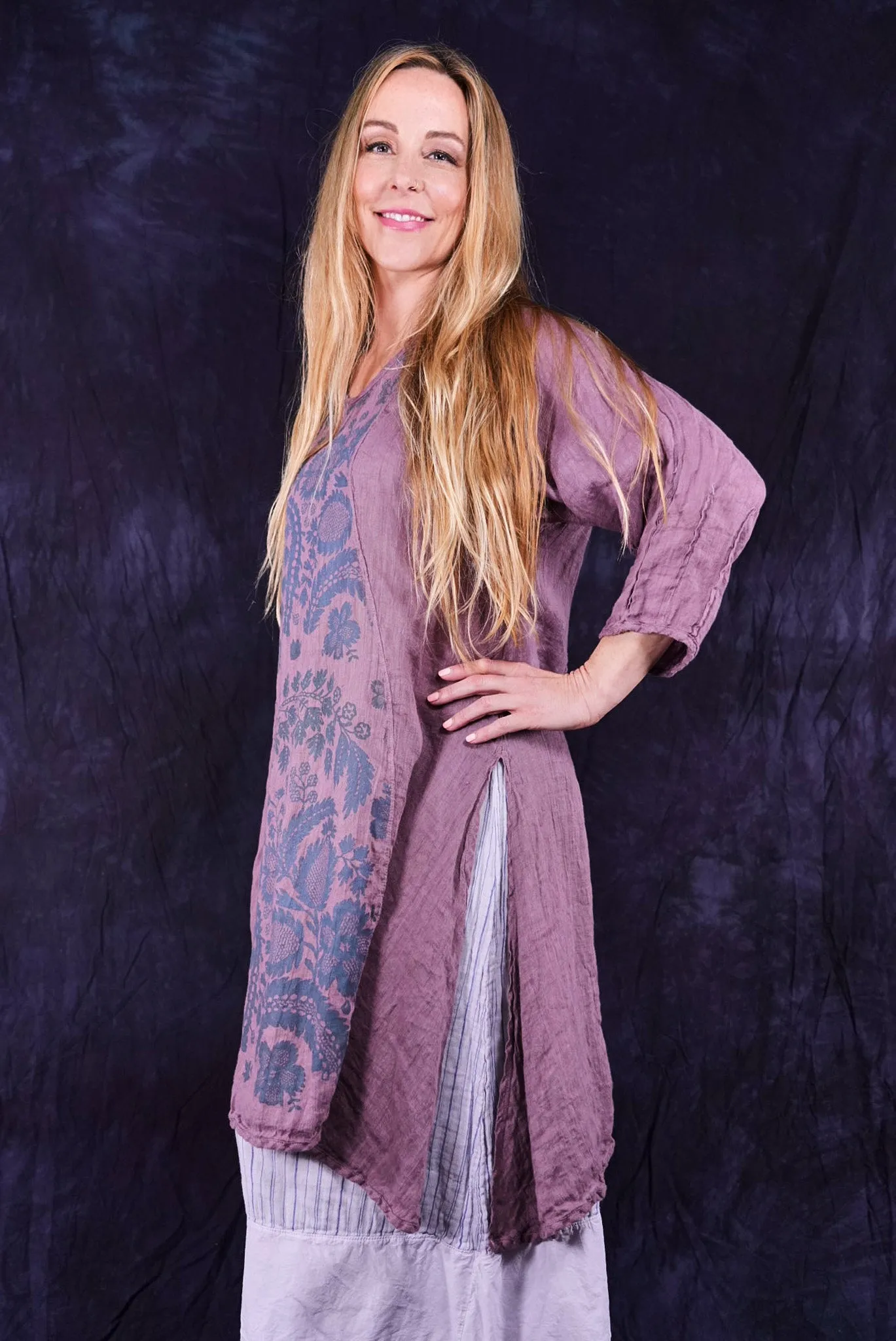 2193 Venetian Tunic Tulsi Rose-P