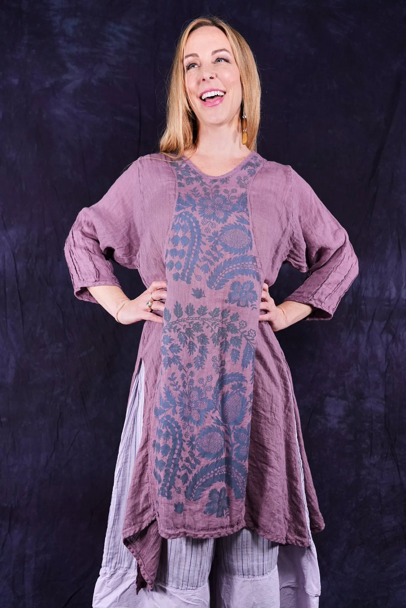 2193 Venetian Tunic Tulsi Rose-P