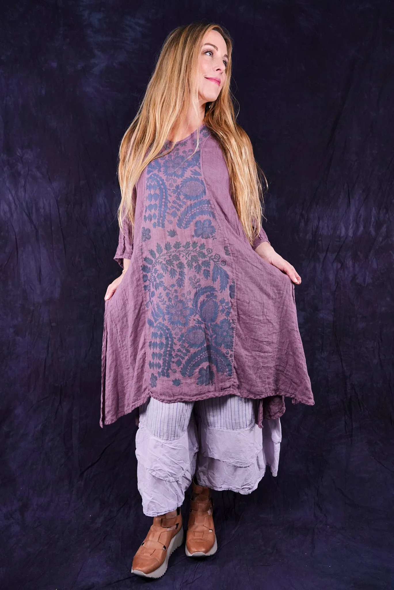 2193 Venetian Tunic Tulsi Rose-P