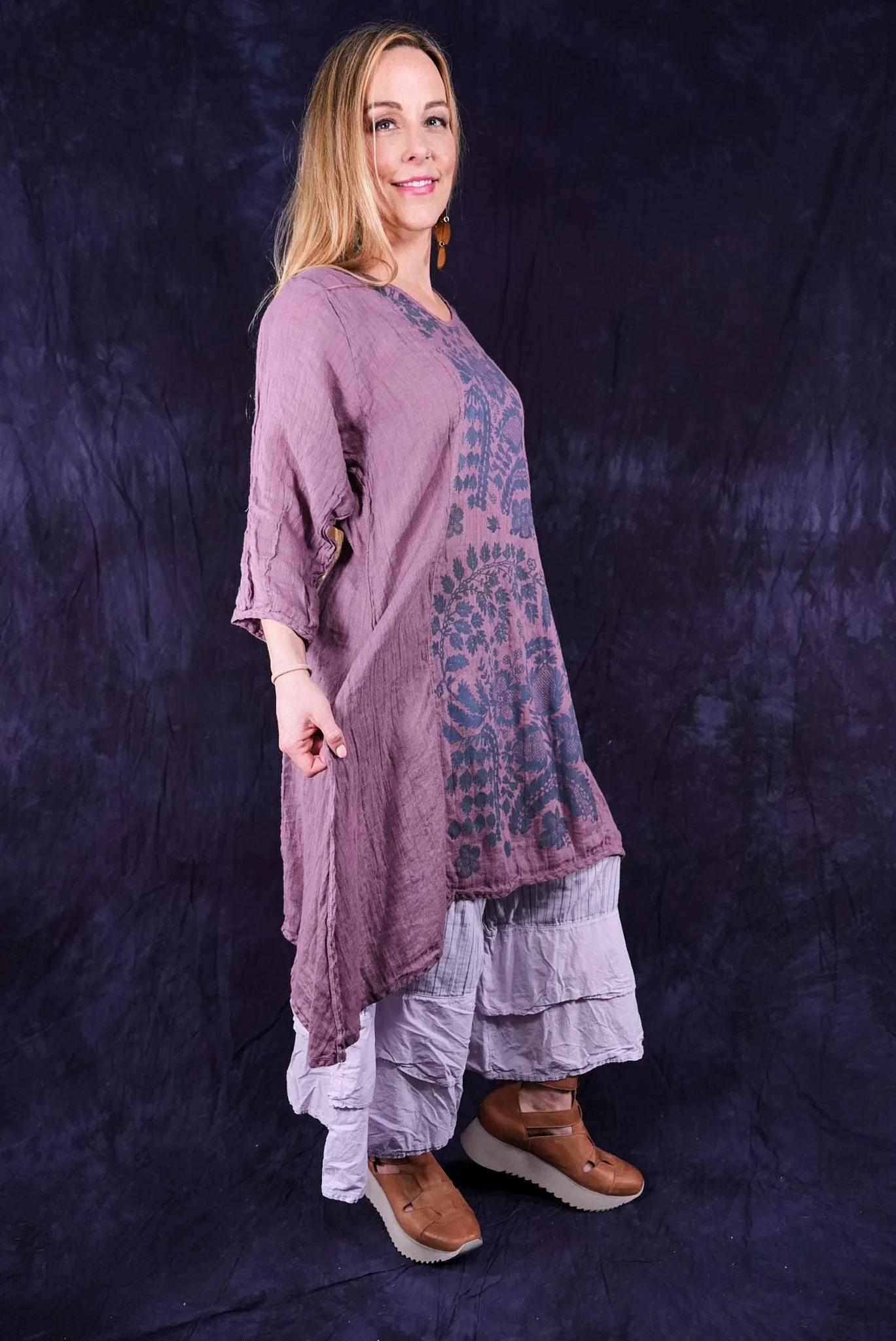 2193 Venetian Tunic Tulsi Rose-P
