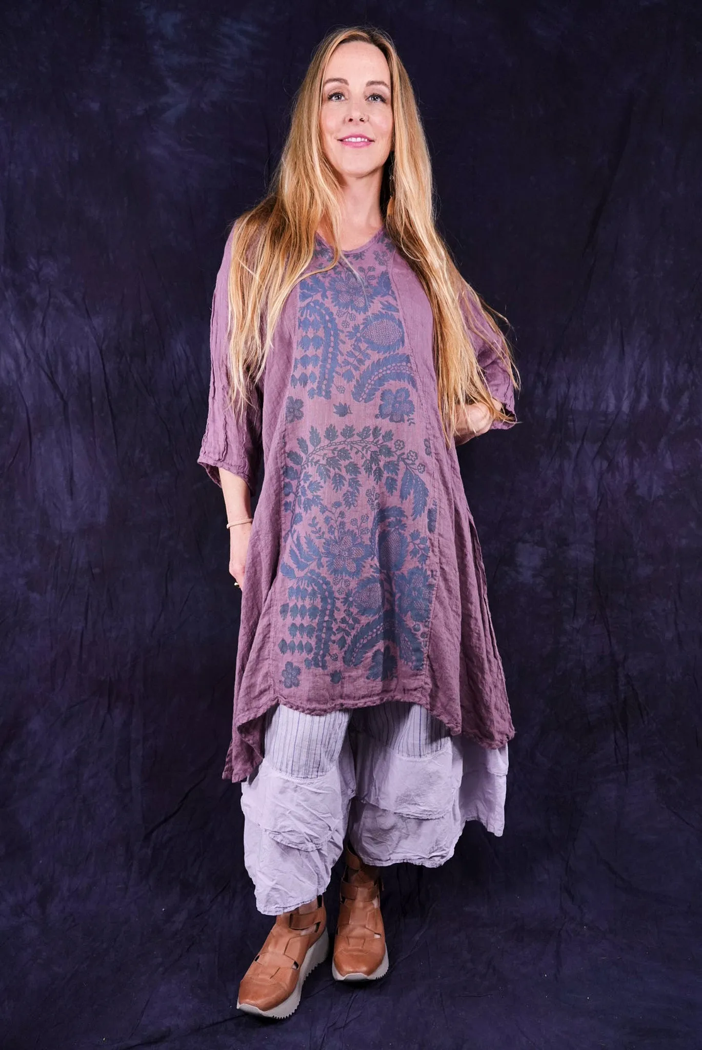 2193 Venetian Tunic Tulsi Rose-P