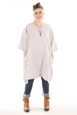 2257-OV Century Tunic- Pearl Unprinted