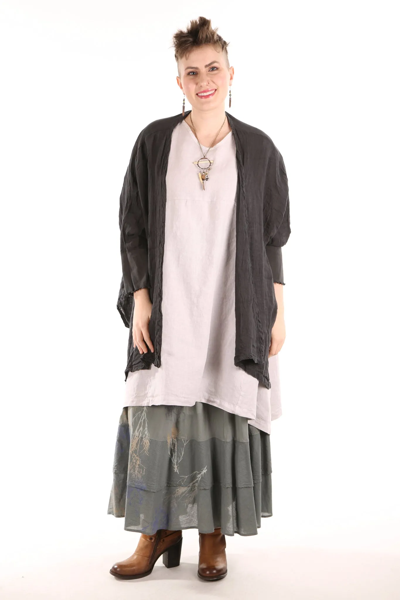 2257-OV Century Tunic- Pearl Unprinted