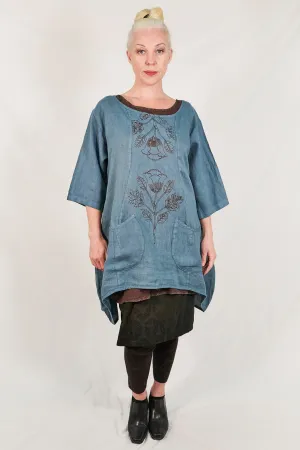 2265  Pinch Pocket Tunic Kingfisher-P