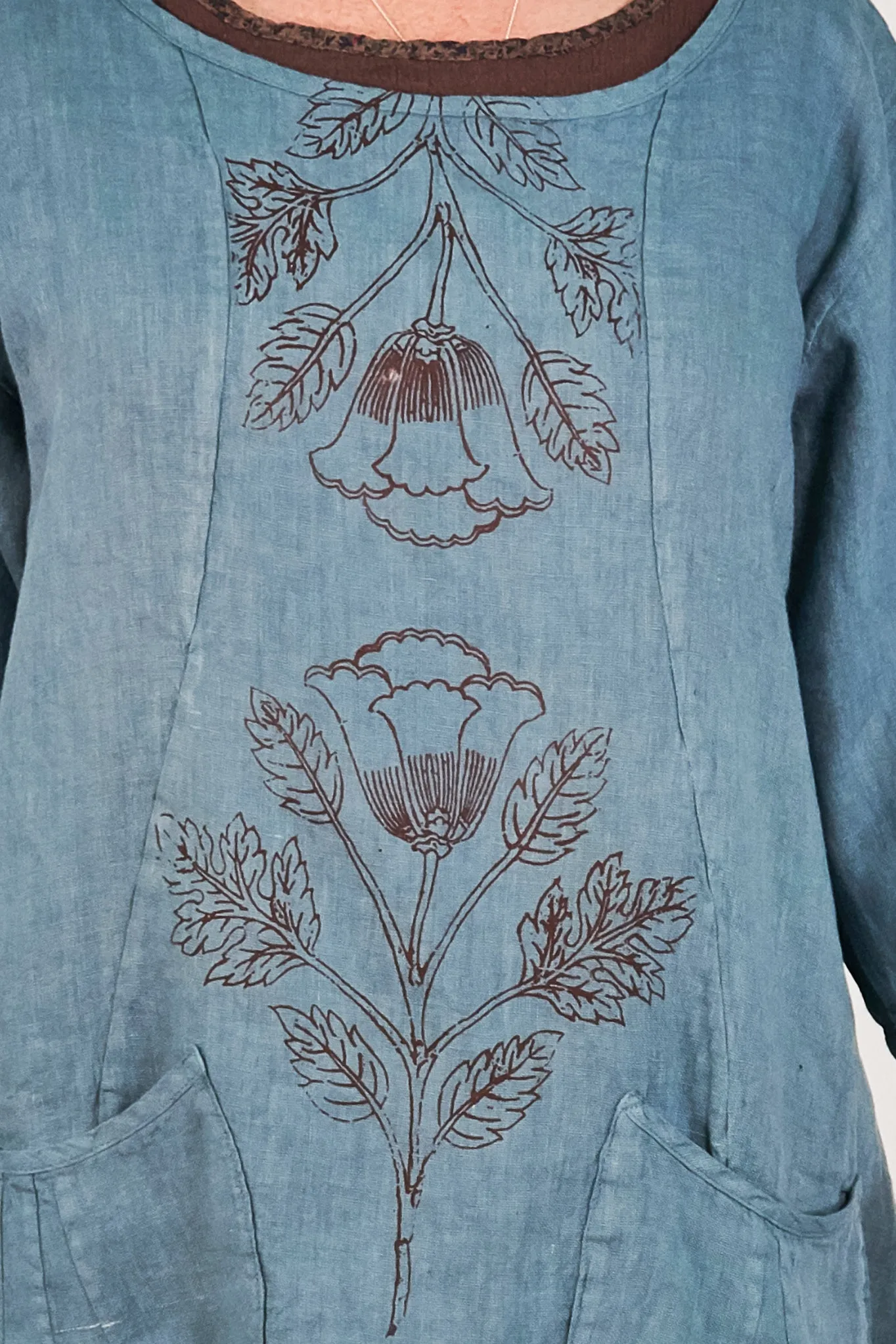 2265  Pinch Pocket Tunic Kingfisher-P