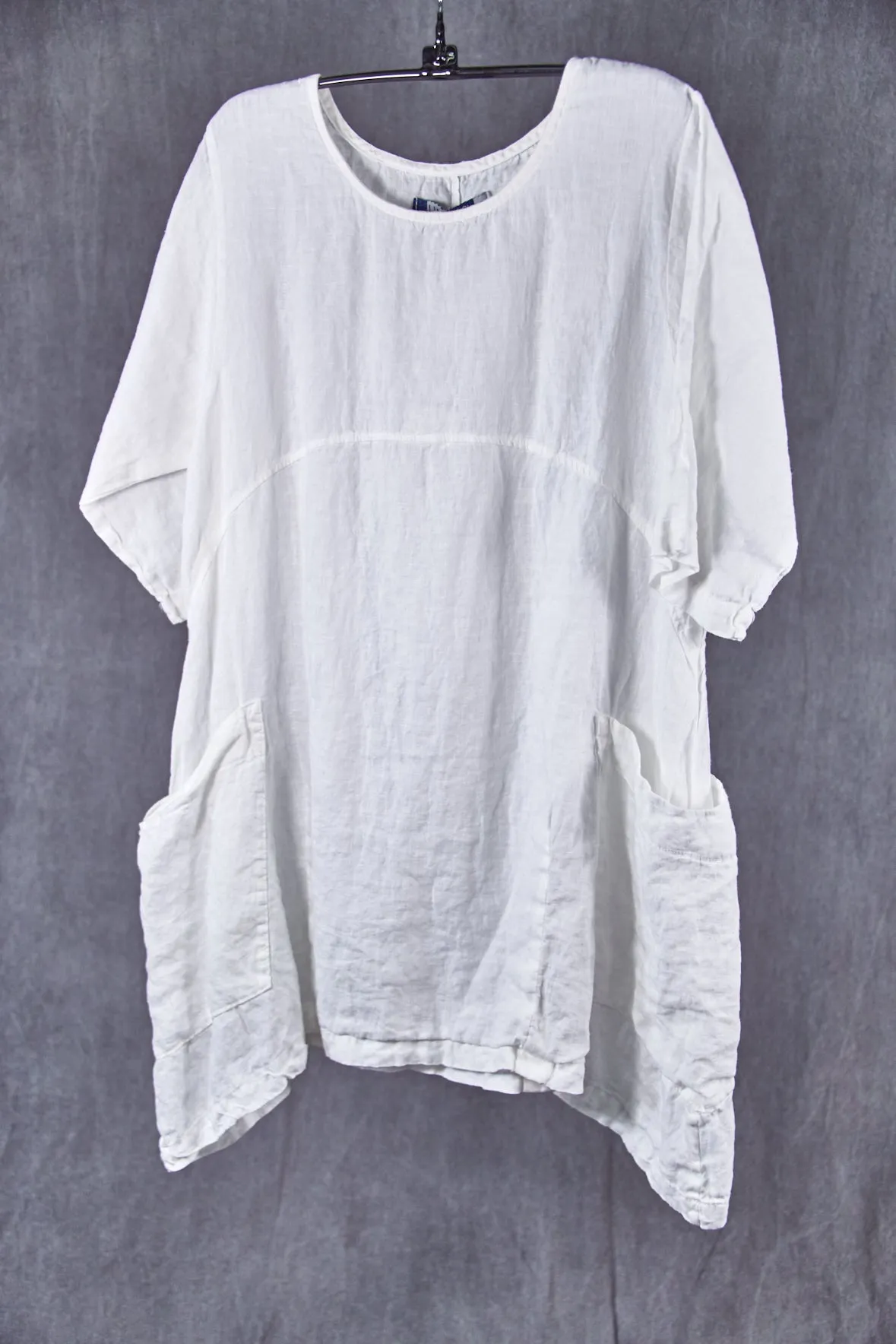 2270 Seaside Linen Tunic White-U