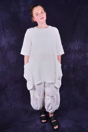 2270 Seaside Linen Tunic White-U