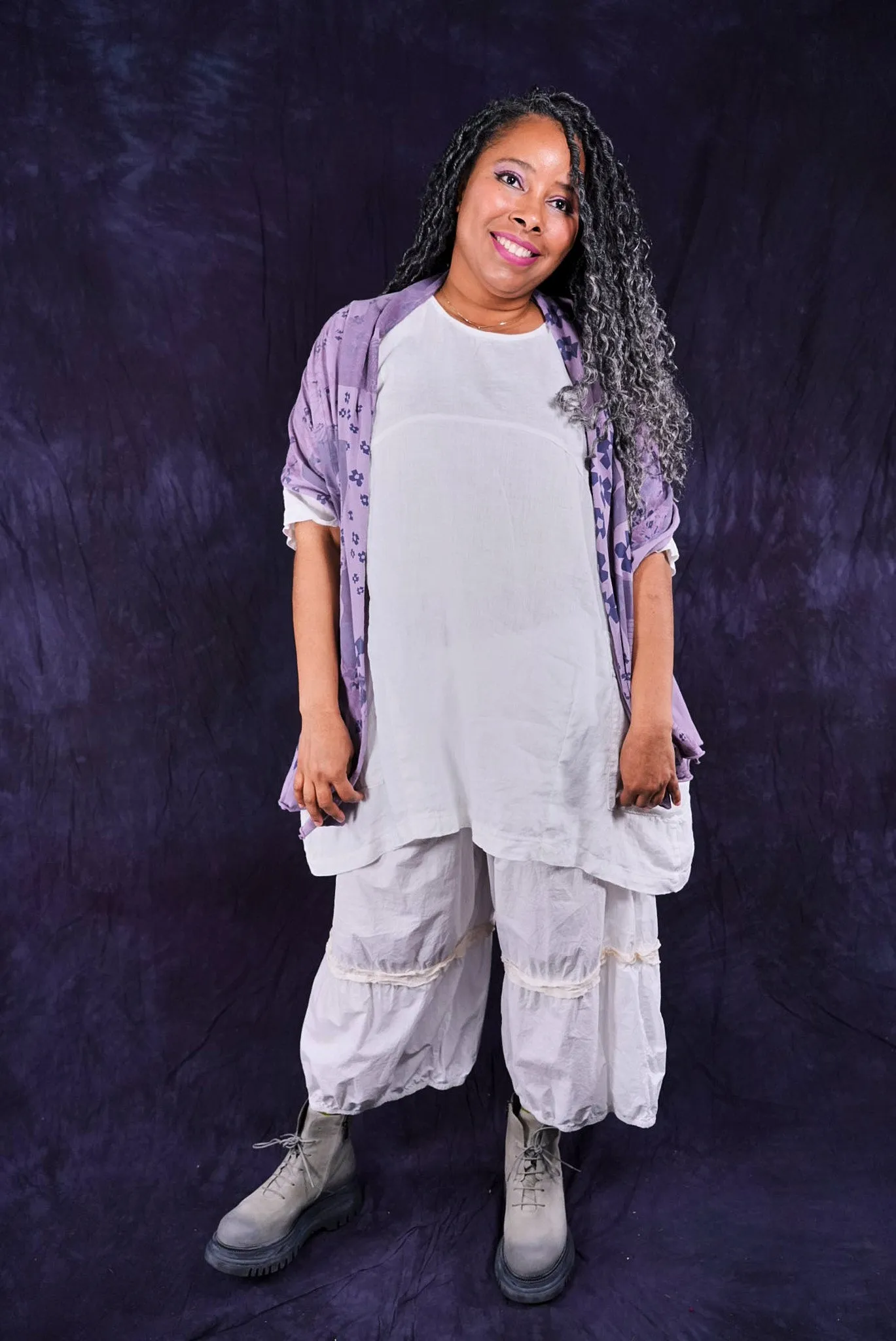 2270 Seaside Linen Tunic White-U