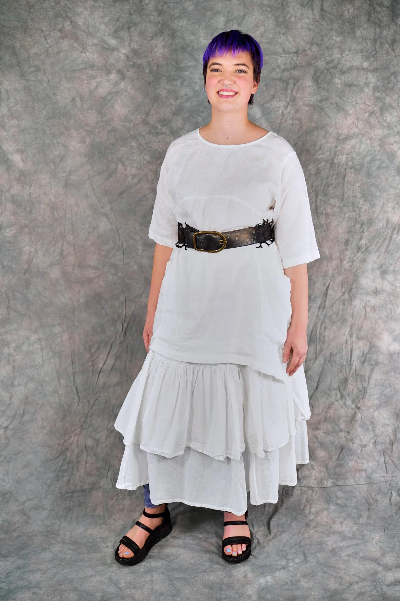 2270 Seaside Linen Tunic White-U