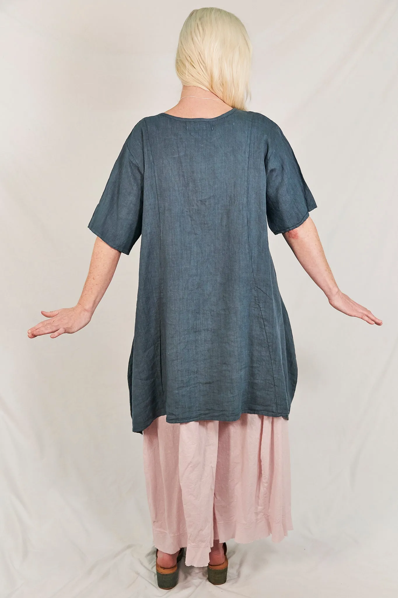 2281 Linen Urchin Tunic Kingfisher-P