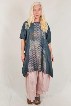2281 Linen Urchin Tunic Kingfisher-P
