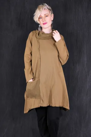 2362 Heavy Eco Cotton Pocket Tunic Coyote