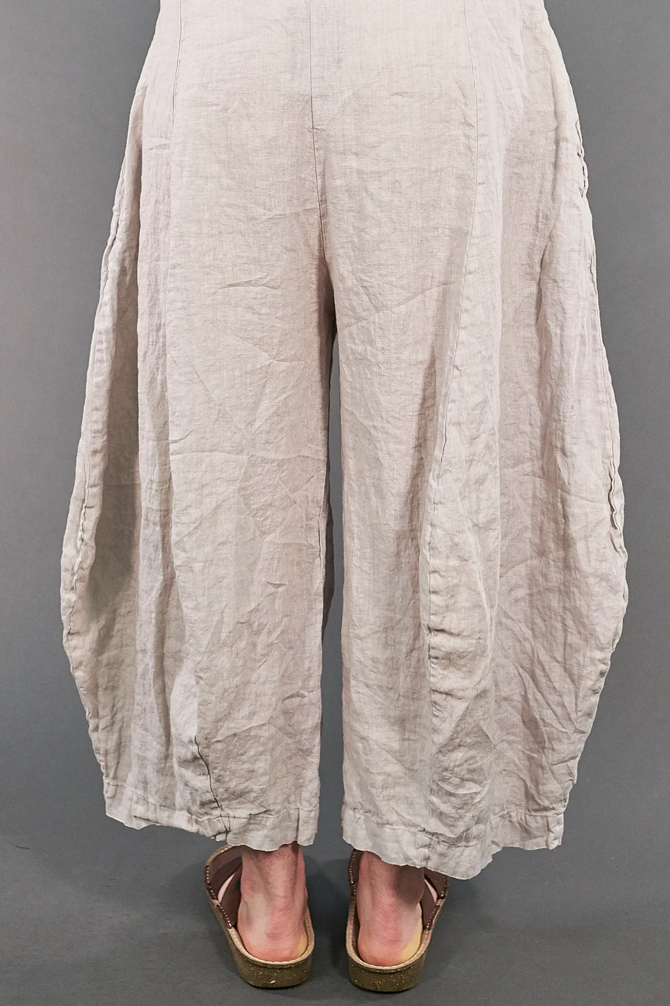 3187 3D Linen Crop Fog-U