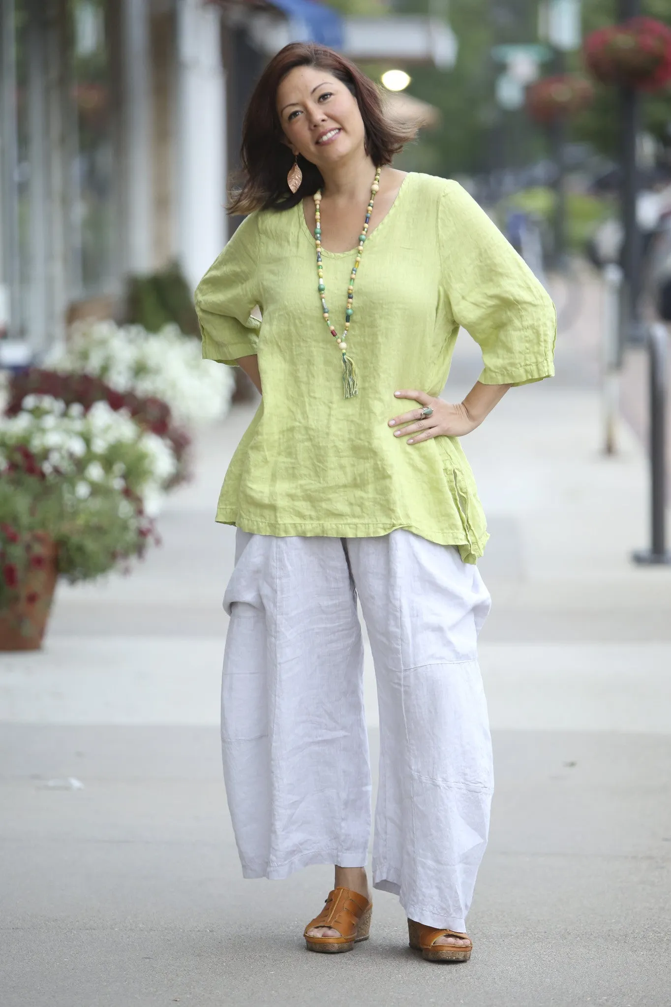3285 Genealogist Linen Pant  Pearl-U