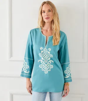 3/4 Sleeve Embroidered Tunic