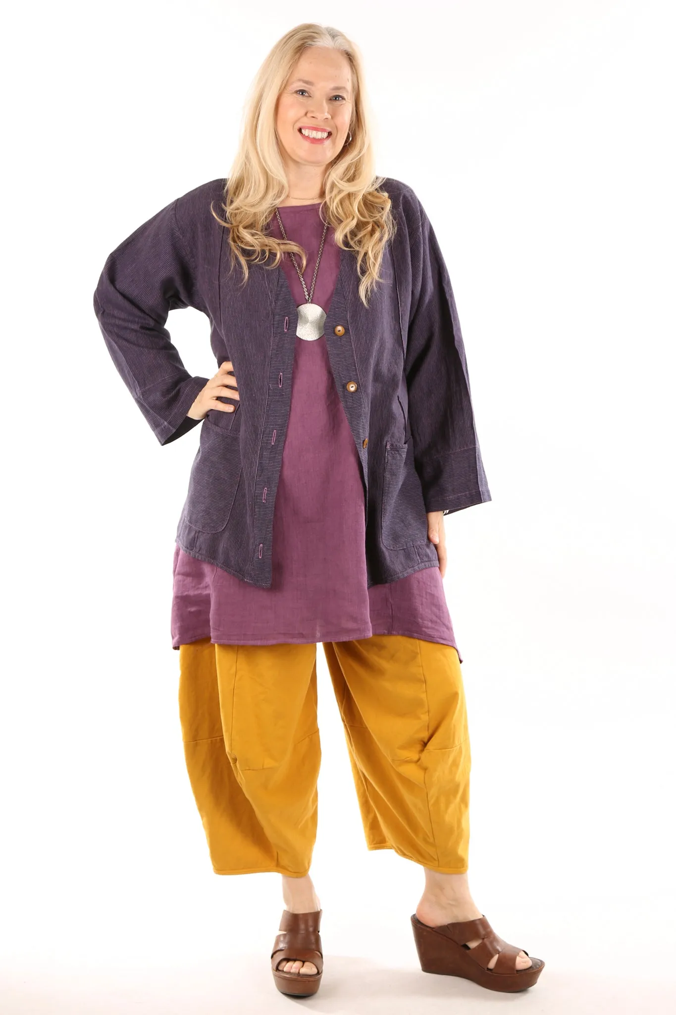 5265 Striped Jacket Orchid/Indigo-U