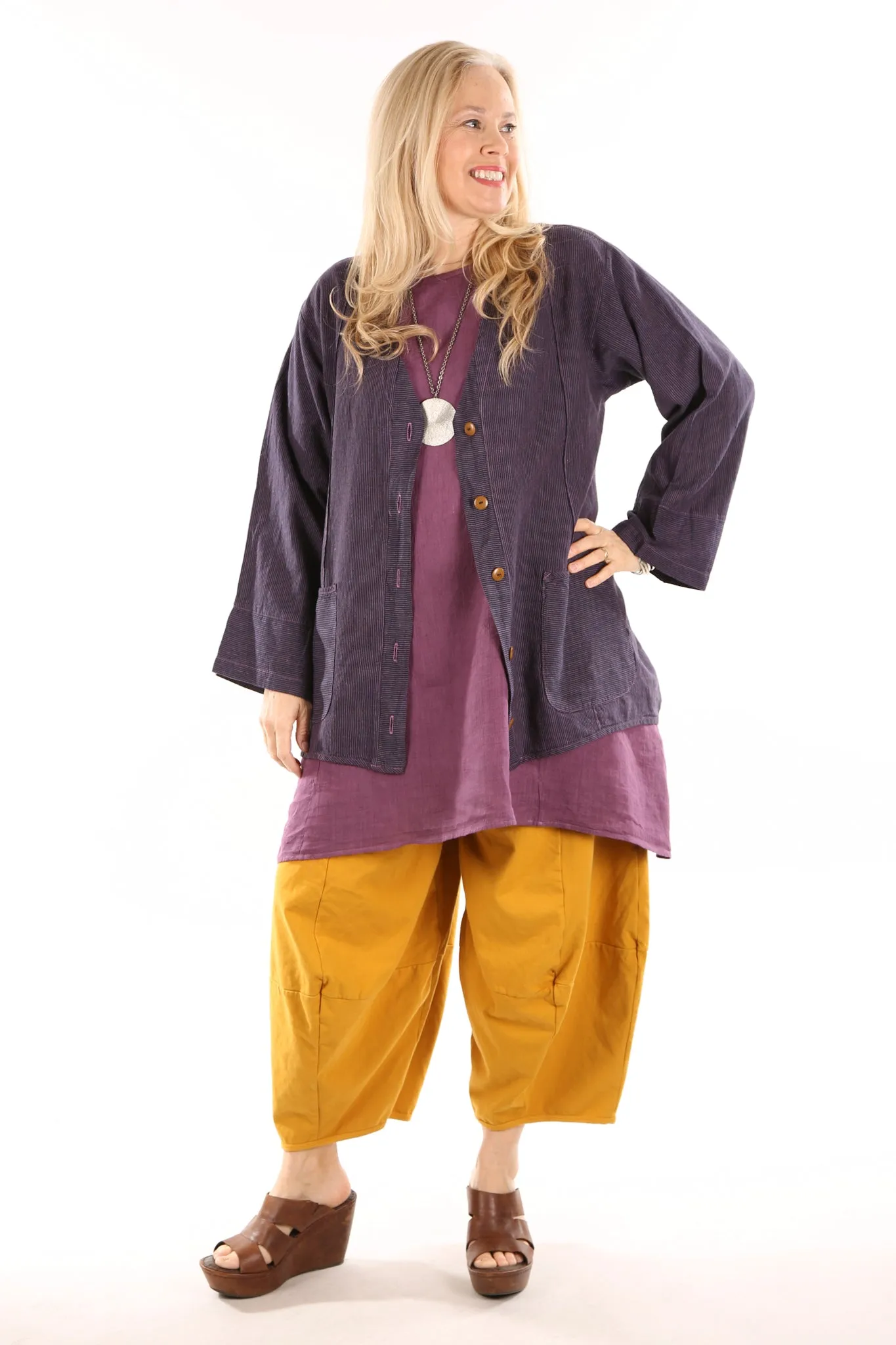 5265 Striped Jacket Orchid/Indigo-U