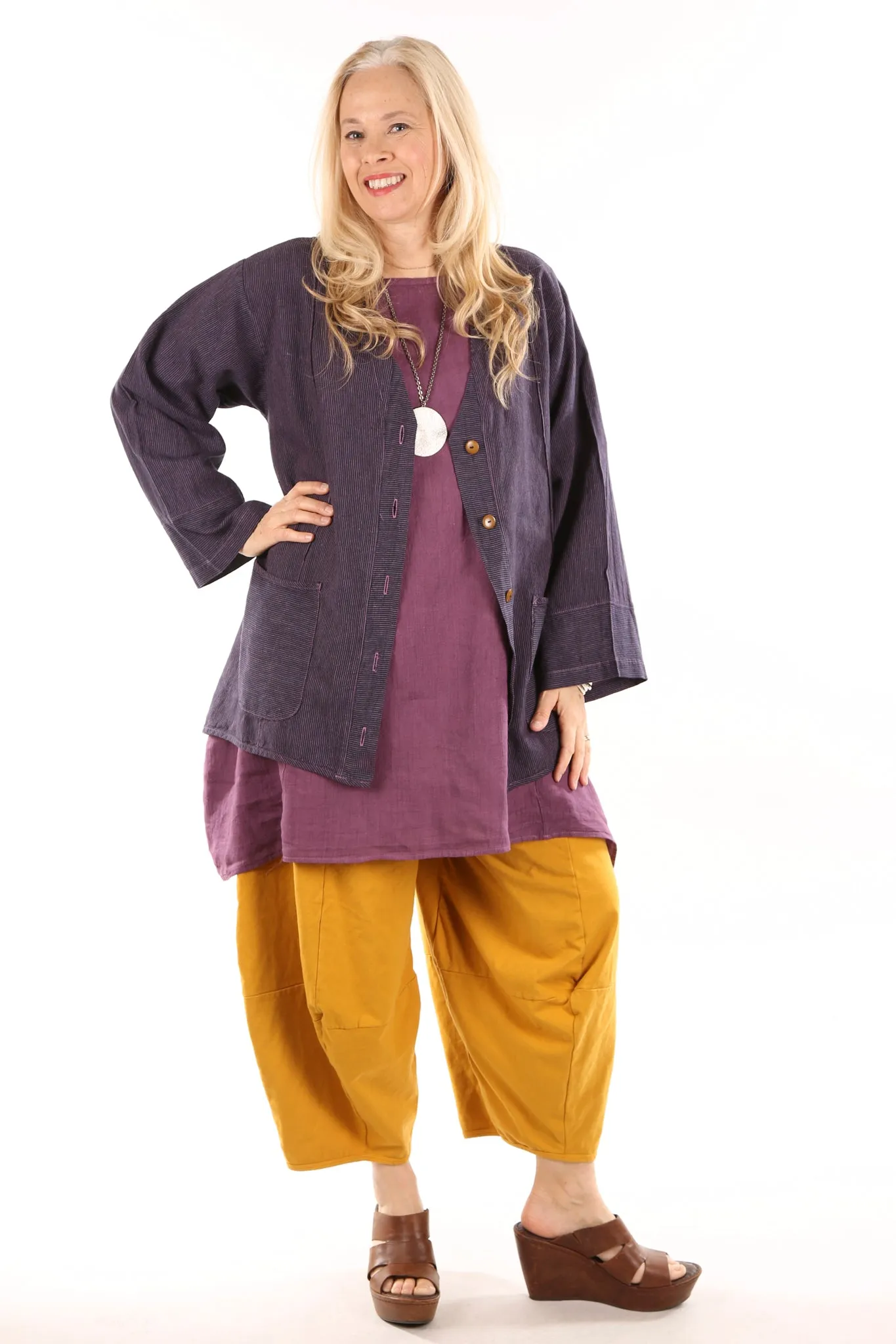 5265 Striped Jacket Orchid/Indigo-U