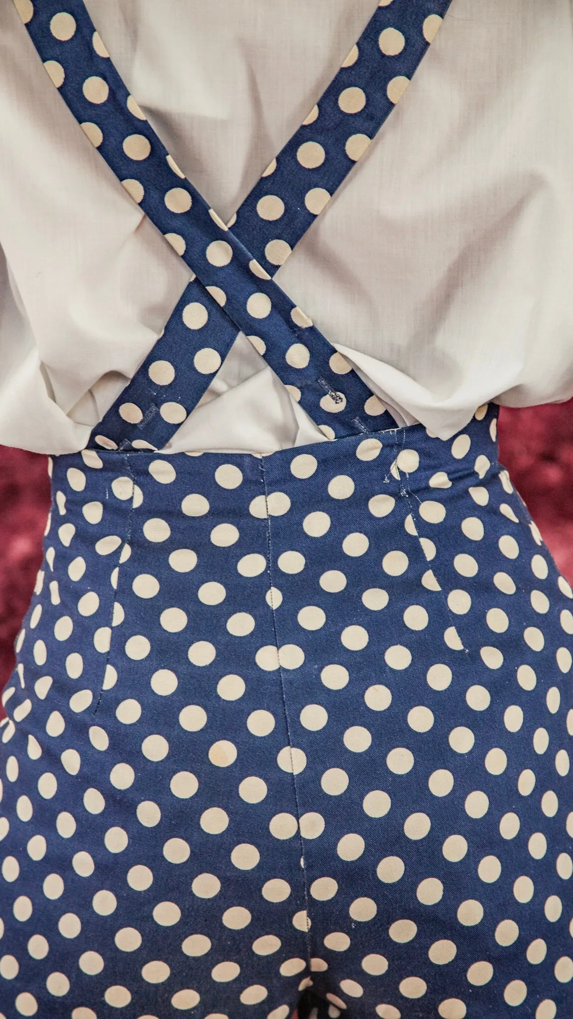 60’s POLKA DOT SUSPENDERS BELLS / 26