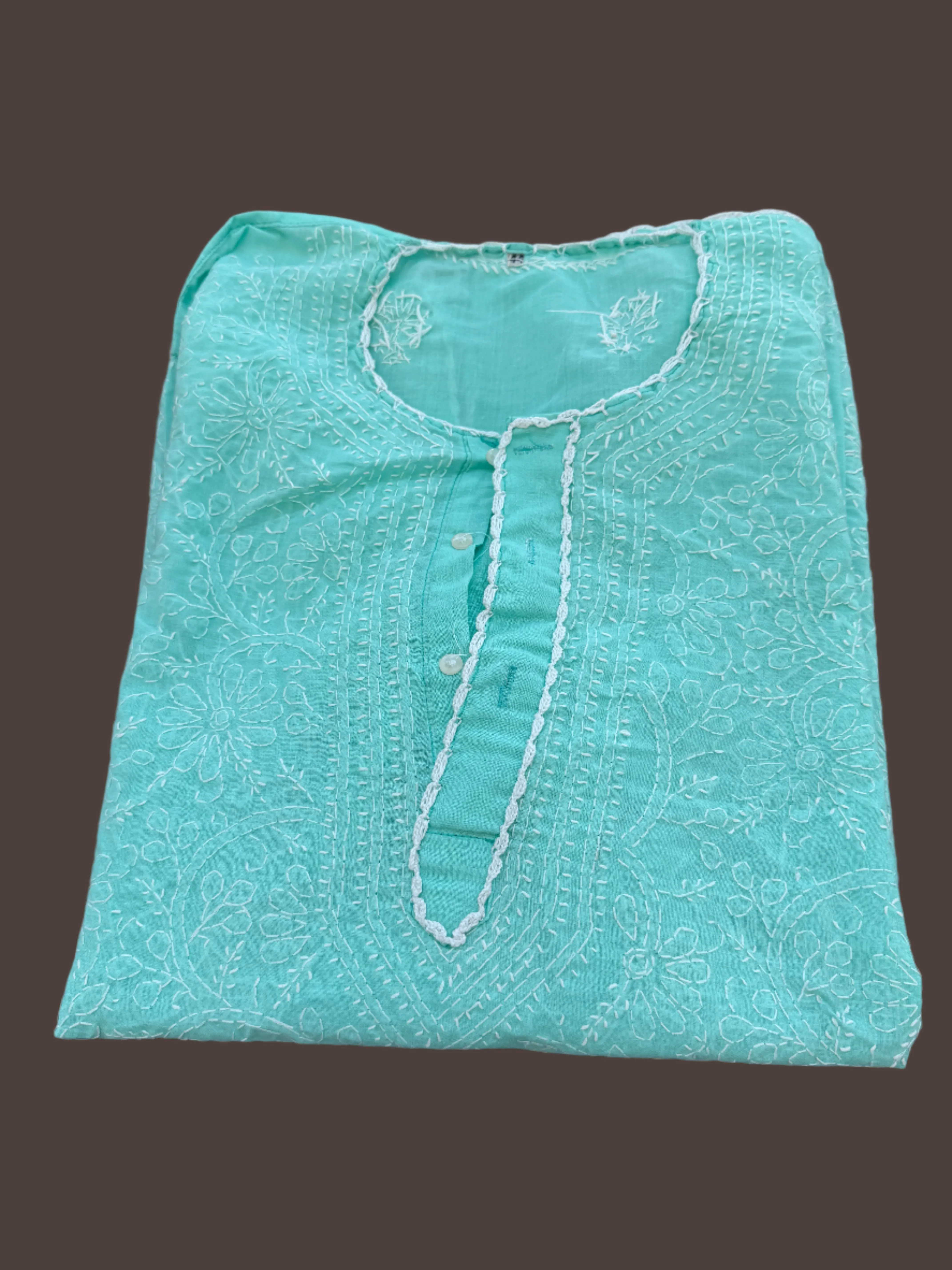 Abby Pastel Green chikankari