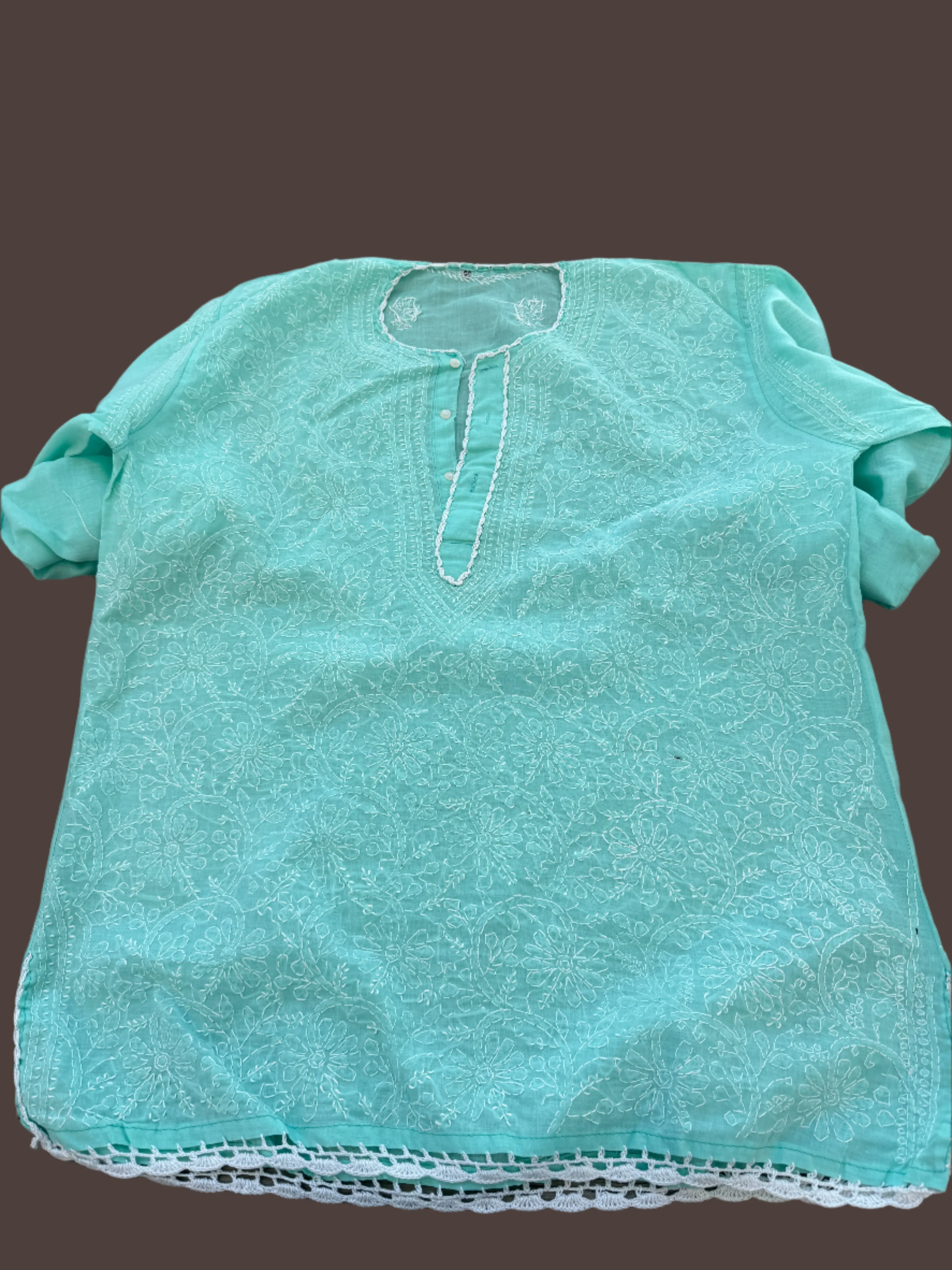 Abby Pastel Green chikankari