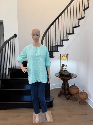 Abby Pastel Green chikankari