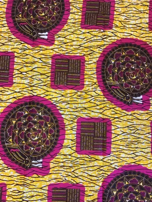 African wax black Print