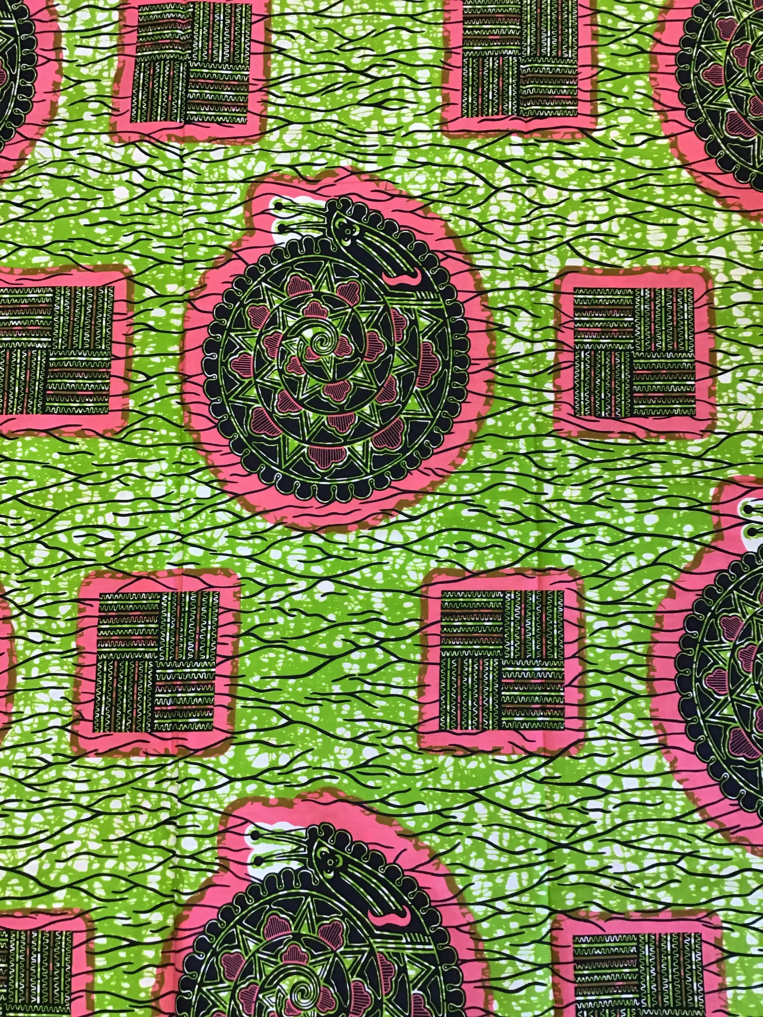 African wax black Print